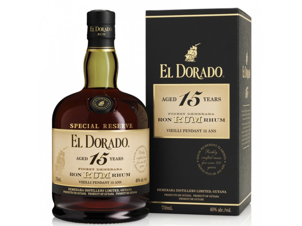 El Dorado 15 letý 43% 0,7l (darčekové balenie kazeta)