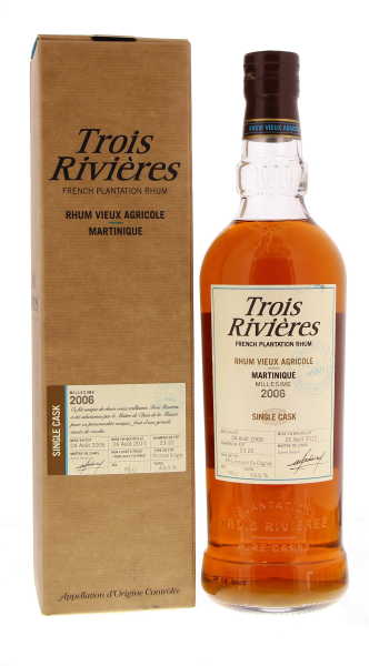 Rum Trois Rivieres VSOP box 40% 0,7l (holá láhev)