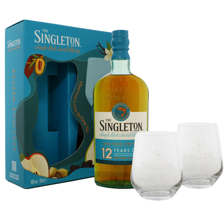 SINGLETON 12Y 40% 0,7l (dárkové balení 2 sklenice)