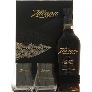 ZACAPA EDICION NEGRA + SKLO 43%0,7l(kart