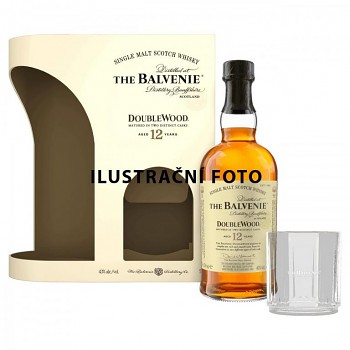 BALVENIE 12Y DOUBLE WOOD + sklo 40% 0,7
