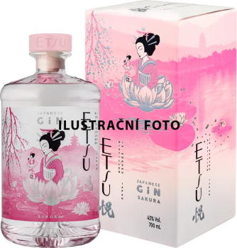 ETSU JAPANESE SAKURA GIN  43% 0,7l(kart